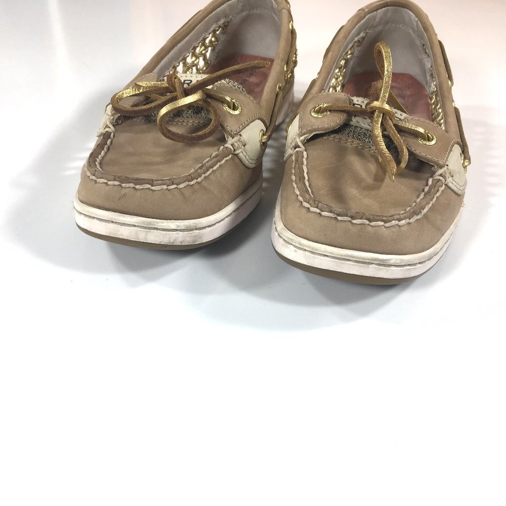 Sperry Top Sider Angelfish Can Linen Shoes Sz 6.5 - Picture 6 of 8
